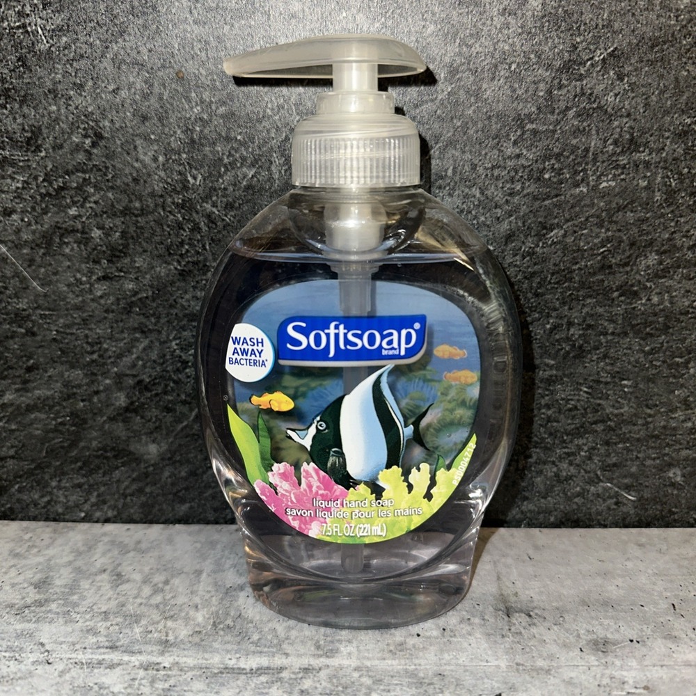 Vintage Softsoap Aquarium Series Fish Panel Inside 7.5 oz Hand Soft Soap